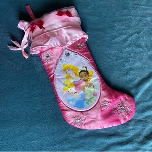Princess Pink Holiday Stocking with Characters